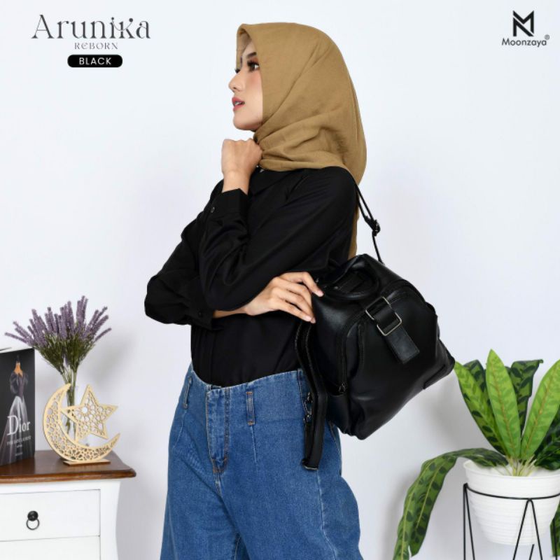 Tas Arunika Reborn by Moonzaya Original/ Tas Ransel Wanita Kekinian/ Tas Kerja / Tas Sekolah Wanita