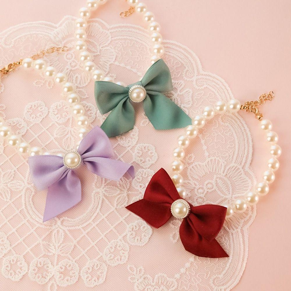 【 ELEGANT 】 Pet Collar Gift Lovely Pet Decorative Kitten Puppy Pet Accessories Jewelry Cats Collar