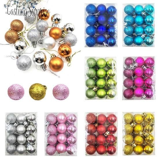 

KHUSUS BOLA NATAL GROSIR 3 cm 4 cm 5 cm 6 cm isi 12 PAKET BOLA - ROSEGOLD, 3cm isi 12