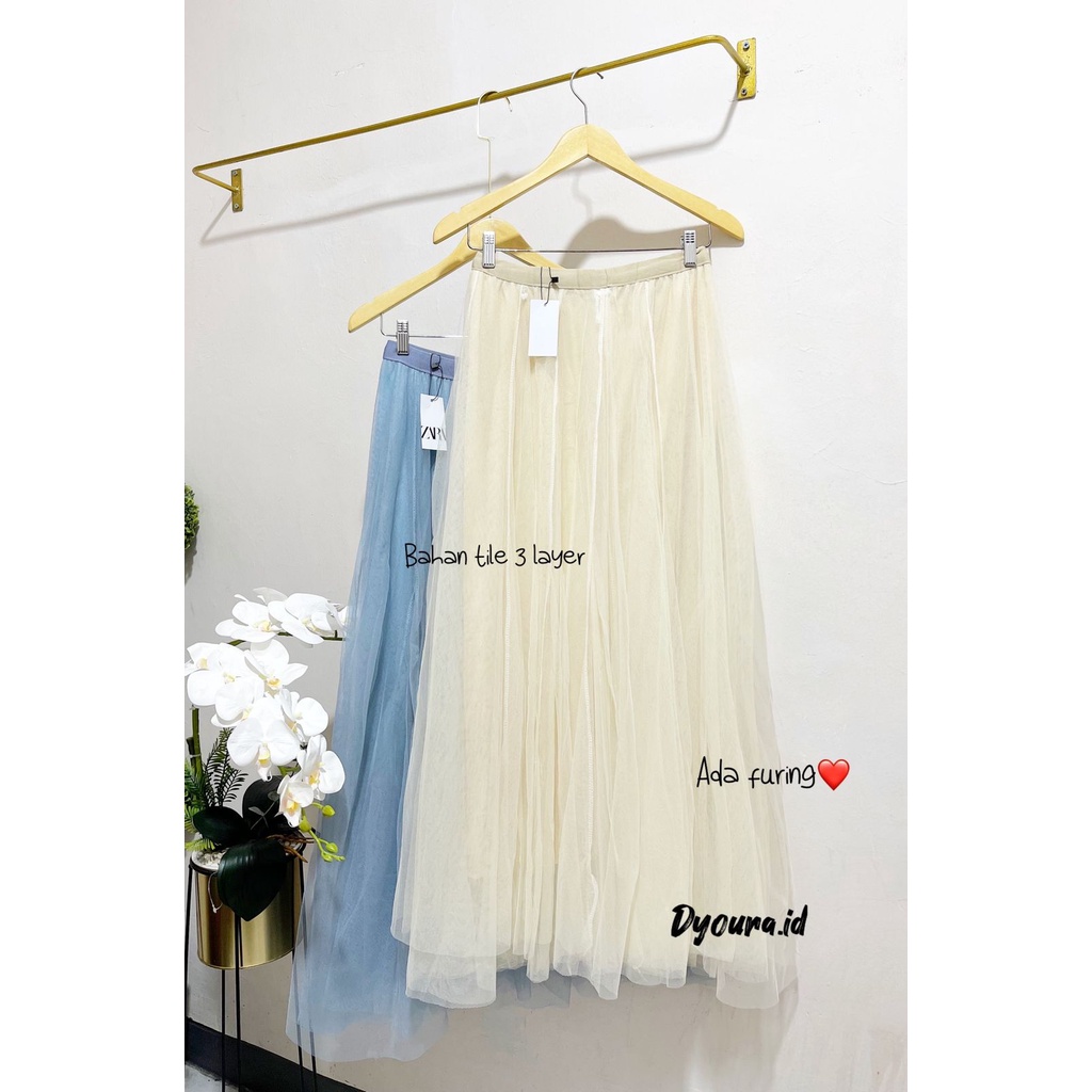 ROK TUTU PREMIUM ORI BANGKOK/ROK PANJANG/ROK PEREMPUAN/ROK KOREAN STYLE/ROK TUTU OMPORT/ROK PESTA