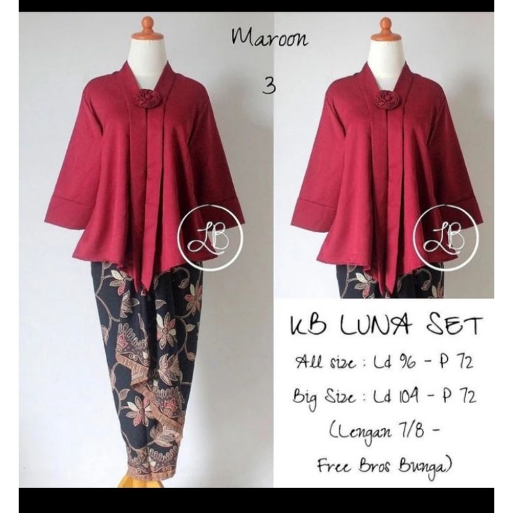 stelan kebaya floy kutu baru Premium grosir tanah abang