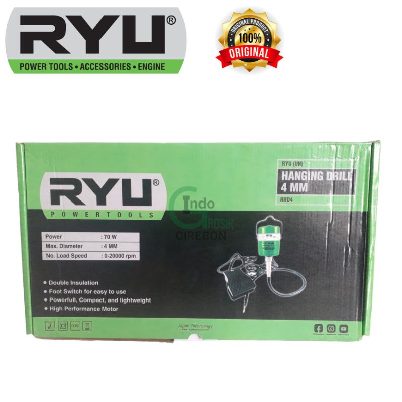 Ryu RHD 4 RHD4 Mesin Bor Gantung Hanging Drill Grinder Mesin Tuner Tunner Grafir