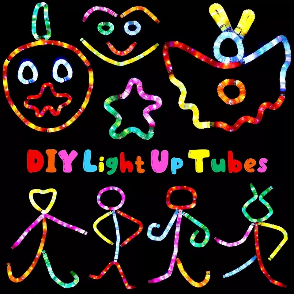 Mainan Anak Kecil Unik Viral Bagus Pop Pipe Led Sensor Light Stick