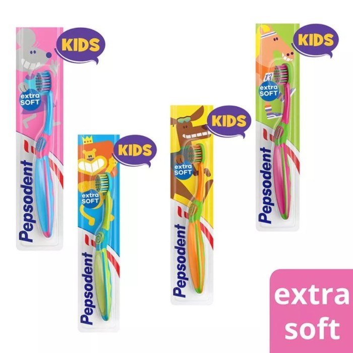 SIKAT GIGI PEPSODENT KIDS EXTRA SOFT/ sikat gigi anak extrasoft kid