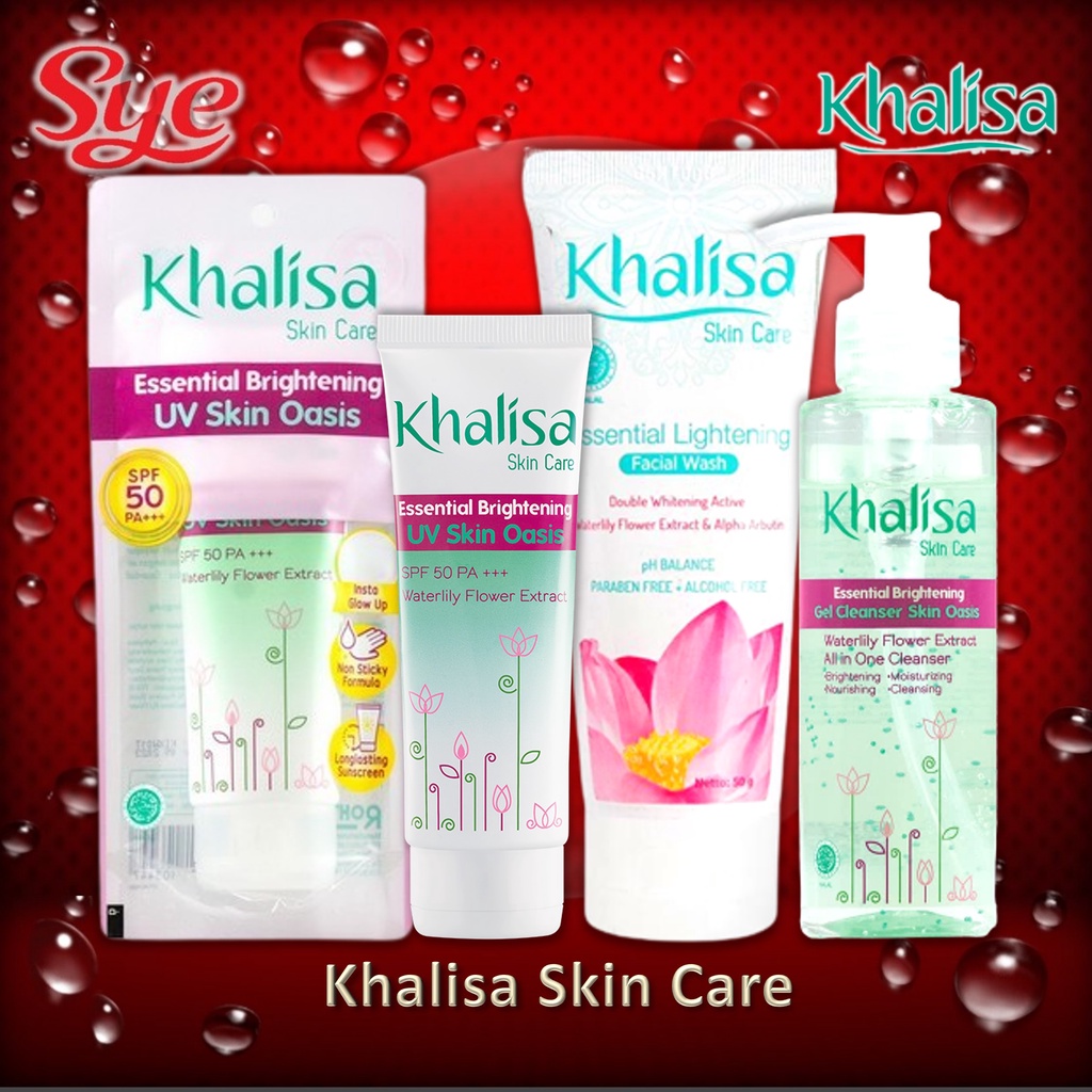 BPOM KHALISA BRIGHTENING GEL CLEANSER SKIN OASIS 135GR / SABUN CUCI MUKA KHALISA / SYE