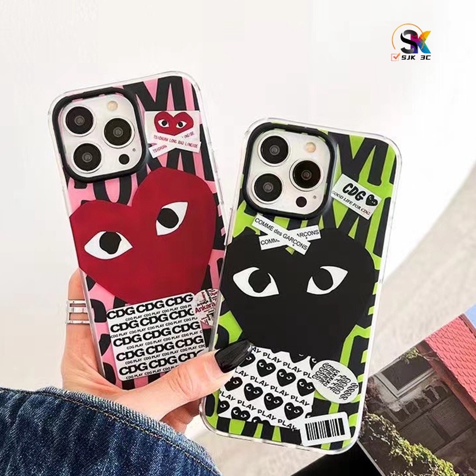 New - Chaopai Love IMD anti fingerprint skin feeling Fashion CDG Love case For iPhone 14 13 12 Pro Max Ready CASE