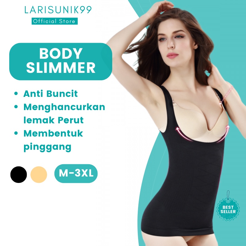 Korset Pakaian Dalam Wanita Pengecil Perut Ampuh Pelangsing Badan Slimming Sexy Korset Baju Tanktop Tenktop Elastis Melangsingkan Badan Pinggang Pengangkat Payudara Dalaman Wanita Pengecil Badan Elastis Body Slimmer Import Premium Original