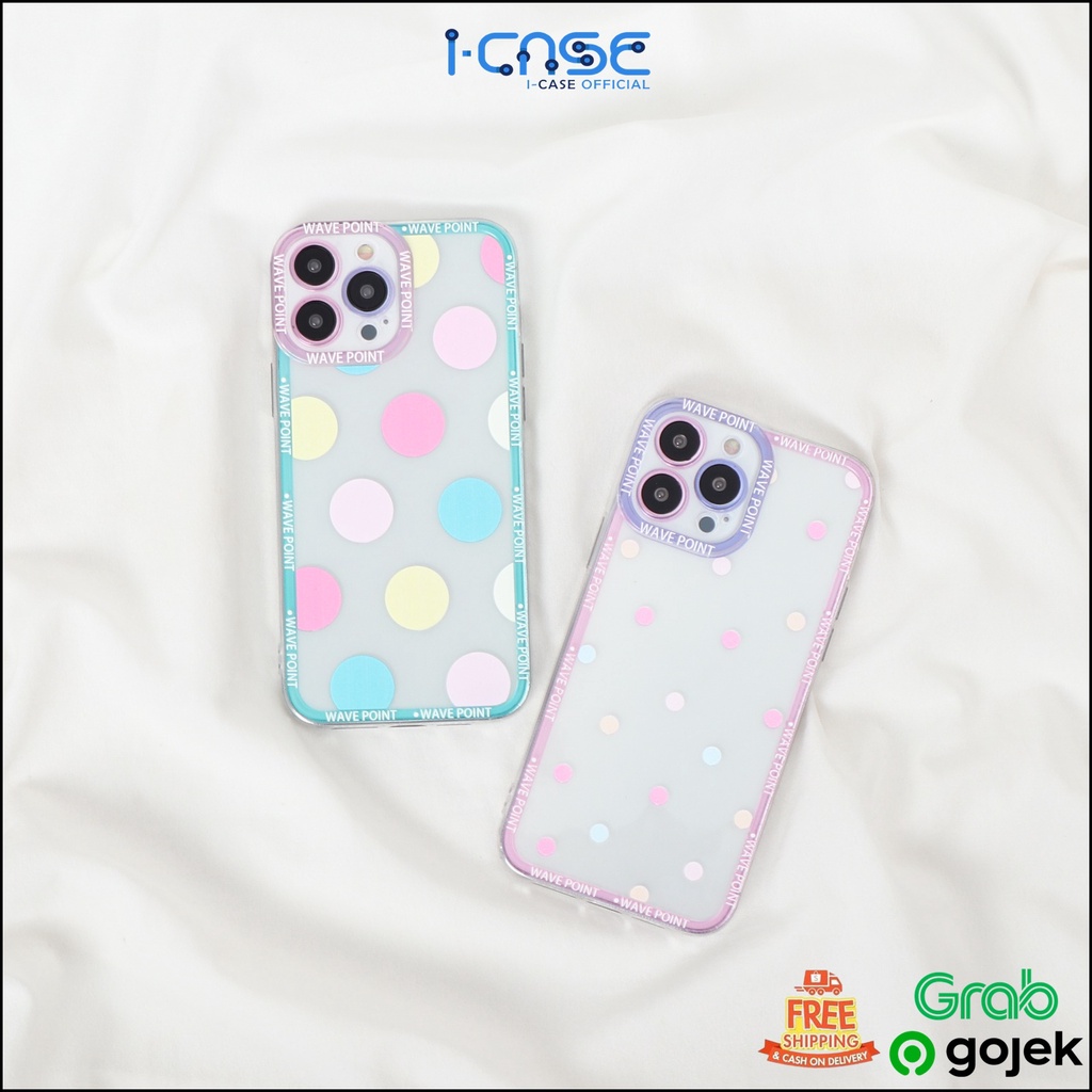 Soft Case Clear  Big &amp; Little Polkadot Full Lens Cover For iPhone 7 8 SE 7+ 8+ X XR XS MAX 11 12 13 MINI PRO MAX