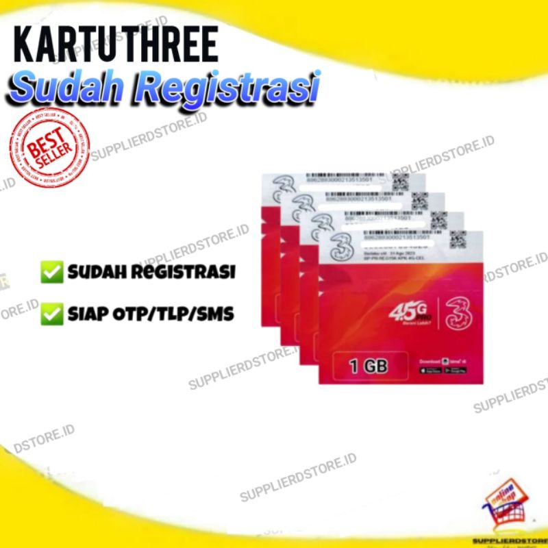 Kartu Perdana Tri Sudah Registrasi