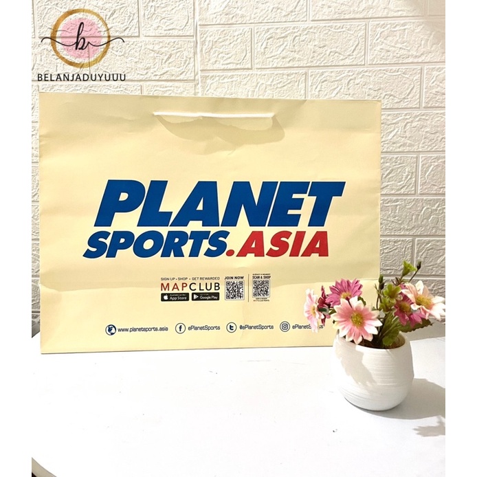 Paper Bag Planet Sport Original Store Muat Box Sepatu Ukuran Big