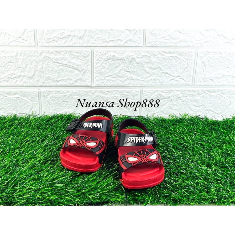 Sandal Anak Laki Laki Tali Belakang Bahan Karet Motif Spiderman Terbaru Size 20-25