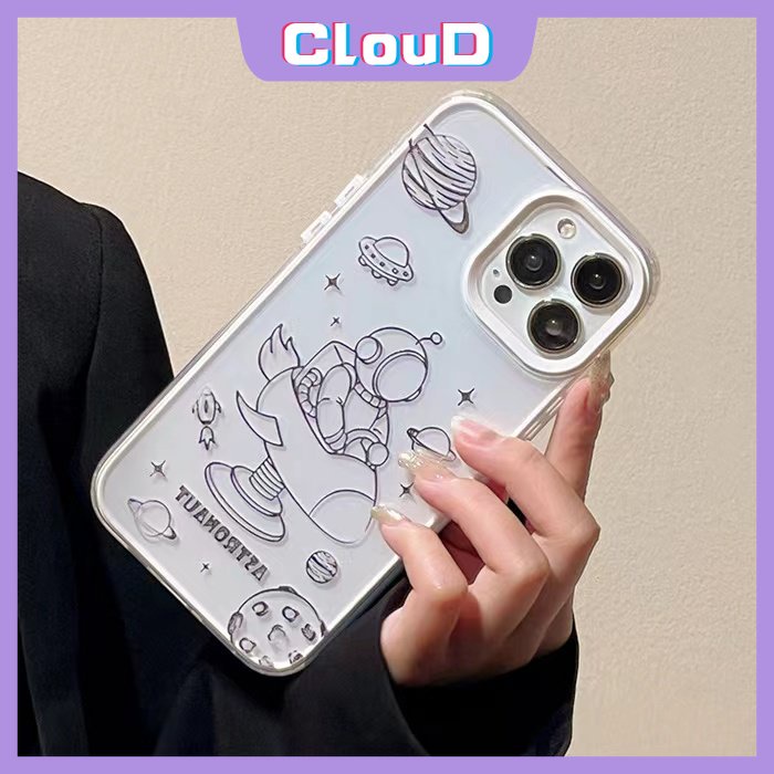 3in1 Casing Tpu Realme C35 C15 C12 C3 C25s C30 C33 C25Y C11 2021 5 5S 9i 5i 6i C25 C20A C21 Na21 Motif Astronot