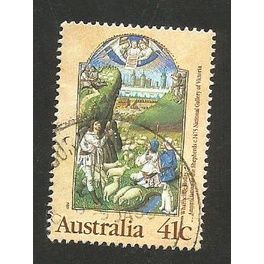 

R 111 PERANGKO AUSTRALIA 41C TEMA CHRISTMAS KONDISI SUDAH ADA CAP