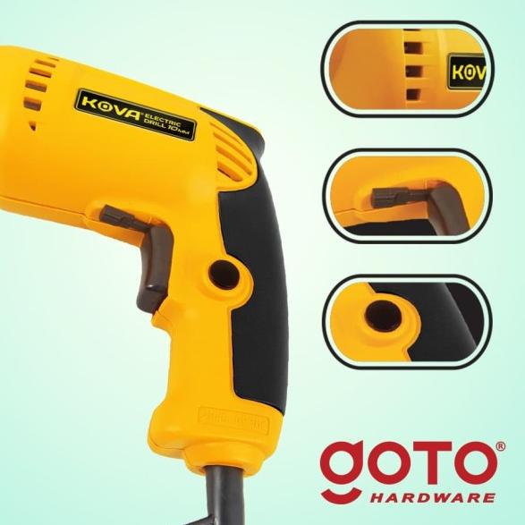 Kova Electric Drill Bor Tangan Listrik 10 mm Reversible