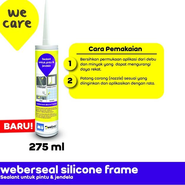 MU Weber Weberseal Silicone Frame Sealant Pintu & Jendela 275 ml - White