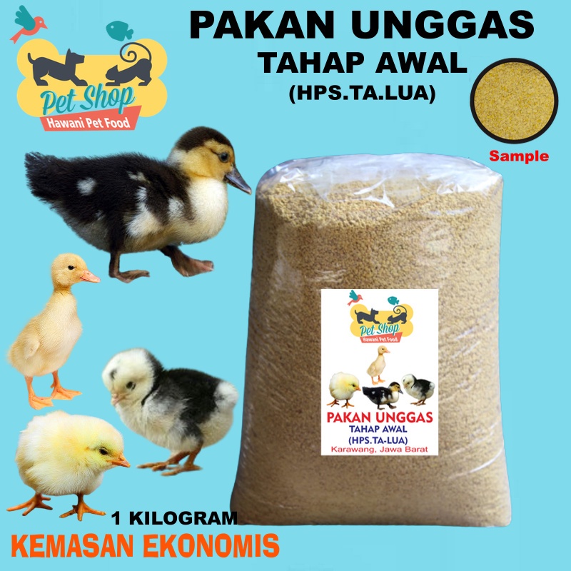 HawaniPs 1 Kg Pakan Pur Ayam Entog Bebek Anakan