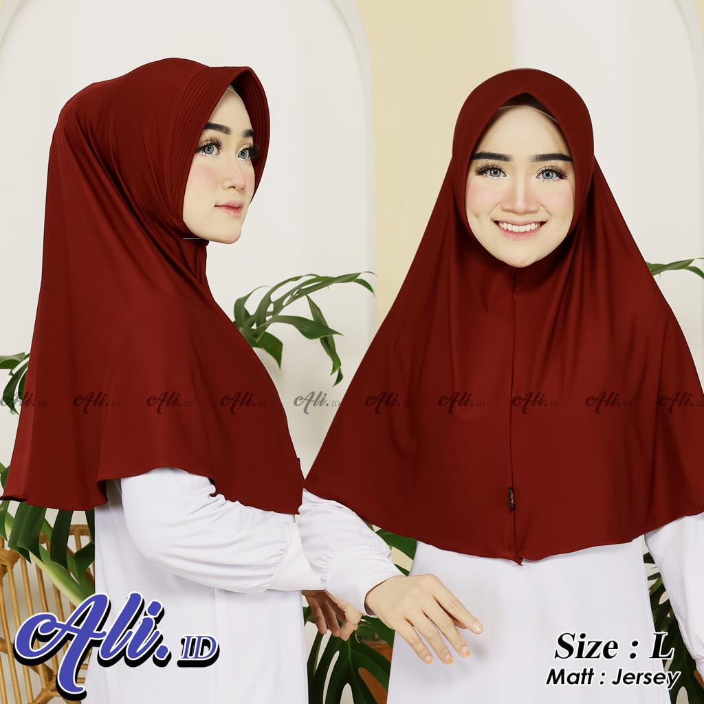 JILBAB BERGO DEWASA UKURAN L BAHAN JERSEY PREMIUM