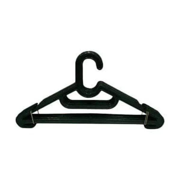 Hanger gantungan baju plastik hitam / Hanger Baju Gantungan Baju Laundry