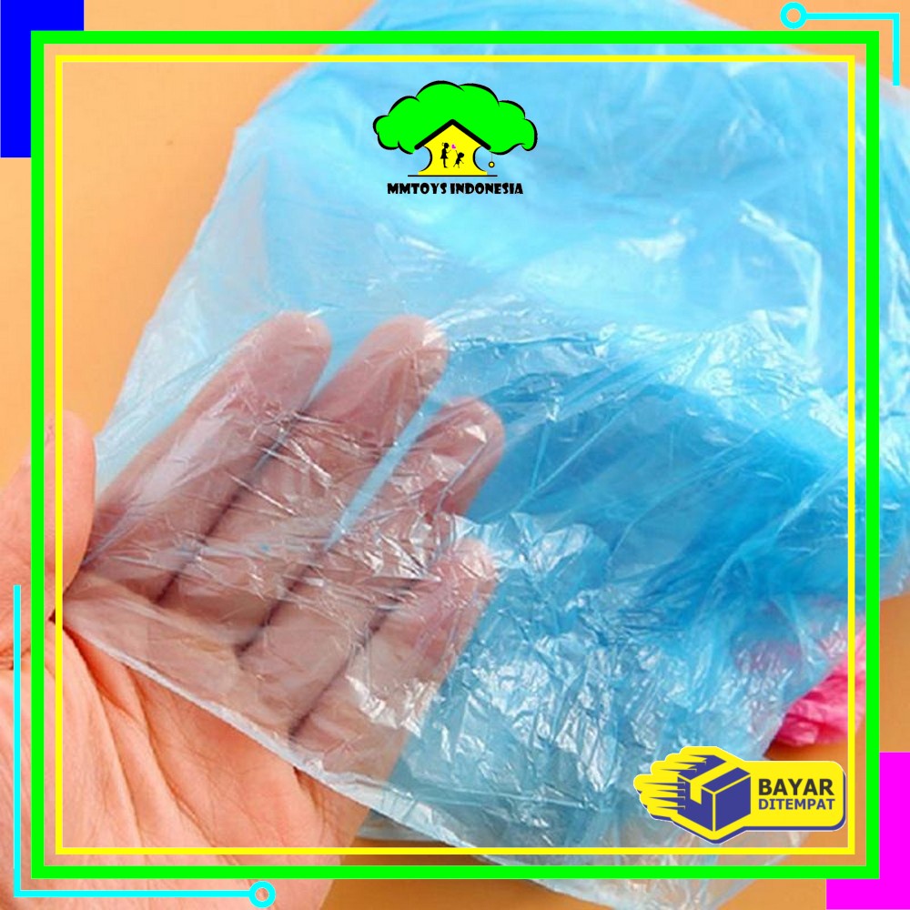 MI-C174 Jas Hujan Plastik Murah Sekali Pakai Disposable Raincoat Mantel Hujan Kantong Kresek Image 8