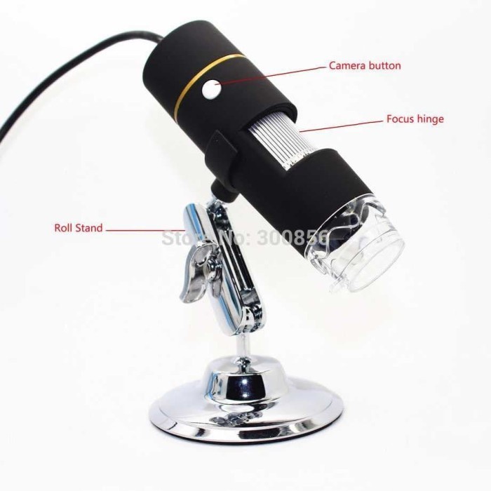 USB Digital Microscope Endoscope Kamera Magnifier 1600X Untuk Servis