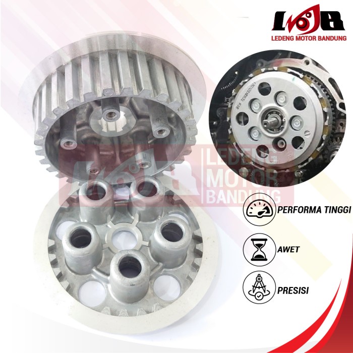 Rumah Kopling dan Lawan Kaki 4 Motor Suzuki Satria Fu 150 Tutup Clutch