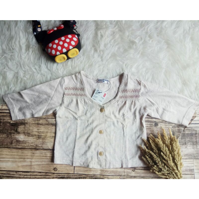 ( 1-2 tahun branshes ) preloved cardigan cardi anak smocked | preloved atasan anak smock
