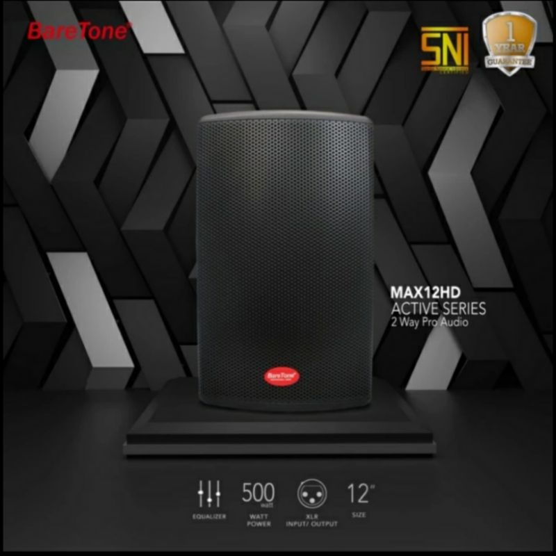 speaker aktif 12 inch original baretone max12hd speaker active karaoke