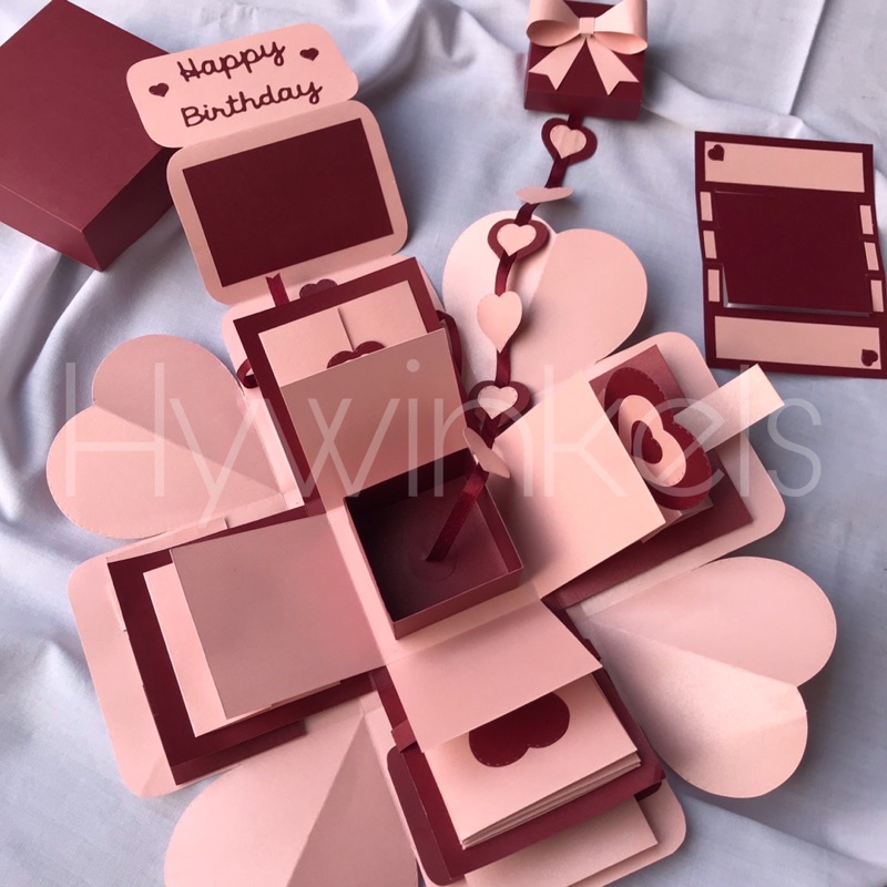 

Explosion box / exploding box custom warna ( kado unik )