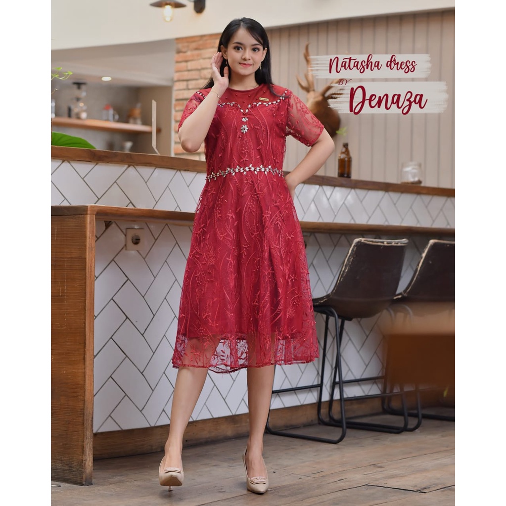 TERLARISS ‼ Dress Natasha ~ dress natal ~ Jumbo XXL LD 114 ~ baju natal korea ~ baju natal ~ baju na