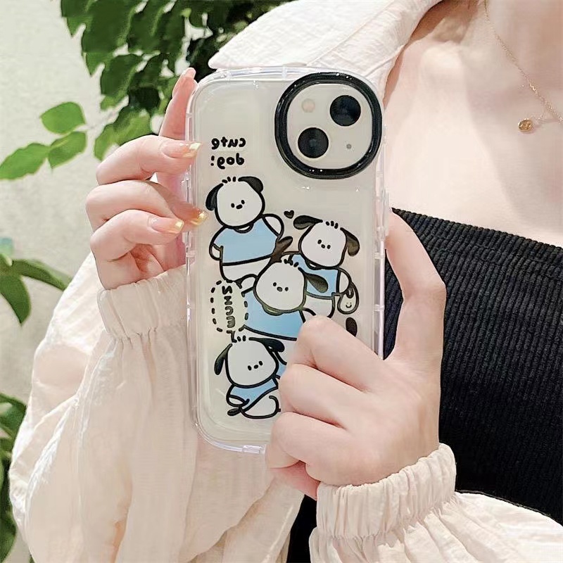 Soft Case Silikon TPU Motif Anjing Lucu Untuk IPhone 13 14 12 11 Pro XS Max X XR 8 7 6 6S Plus