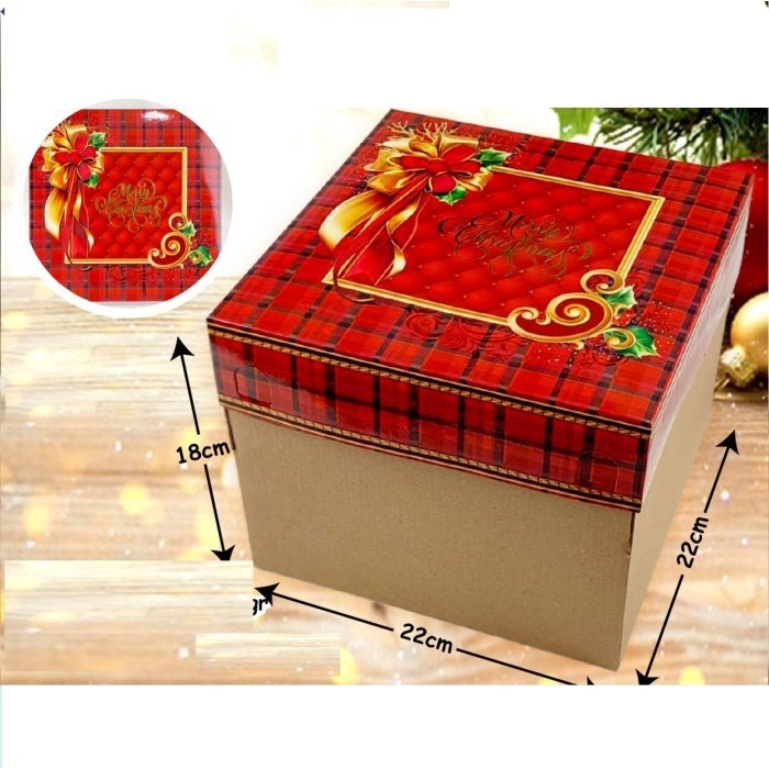 

Kotak Natal Box Hampers Merry Christmas Bingkisan Hadiah Natal / Gift Natal
