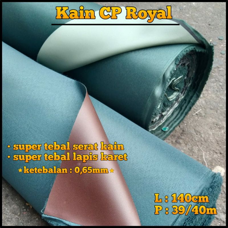 Terpal kain Cv/Cp tentara-jeep 1Rall merek Royal