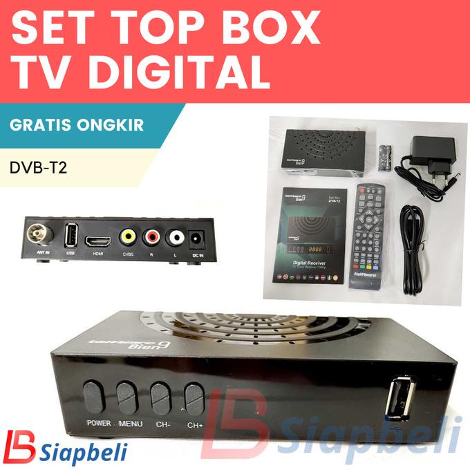 STB Digital / SET TOP BOX TV DIGITAL DVB T2 LENGKAP RECEIVER TV TUNER STB TV DIGITAL Non COD