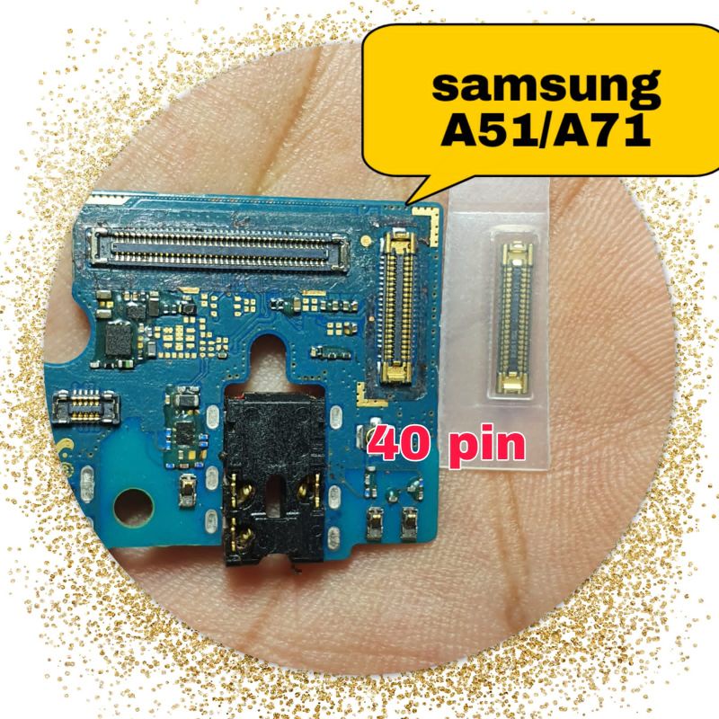 konektor lcd samsung A51 a515  / A71 a715 40pin