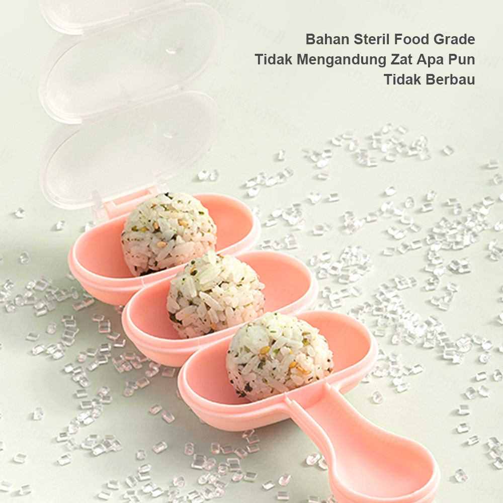 Lakhu Cetakan Nasi Bento Bola Bulat Rice Ball Shaker Bento Rice Ball Mold