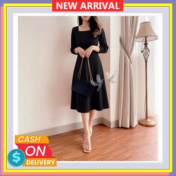 Vivi Lace Dress Korean Vintage Formal Brukat Midi Natal Imlek Christmas Dinner Brocade Korea Look / 