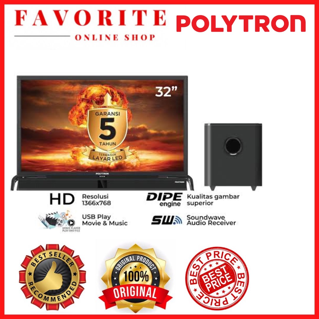 LED POLYTRON 32BV1558 CINEMAX SOUNDBAR POLYTRON PLD 32BV1558 - 32BV1558