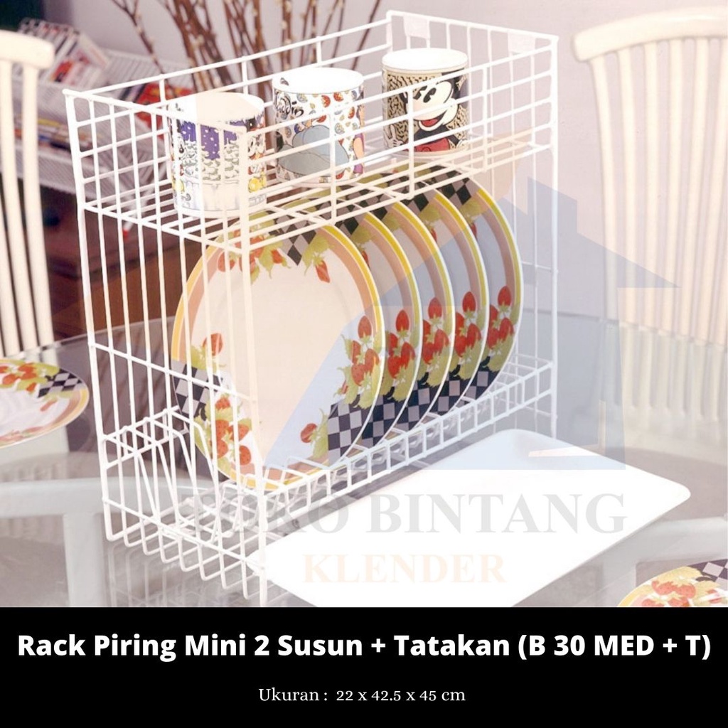 Jual Rack Piring Mini Susun Tatakan Modelline B Med T Shopee Indonesia