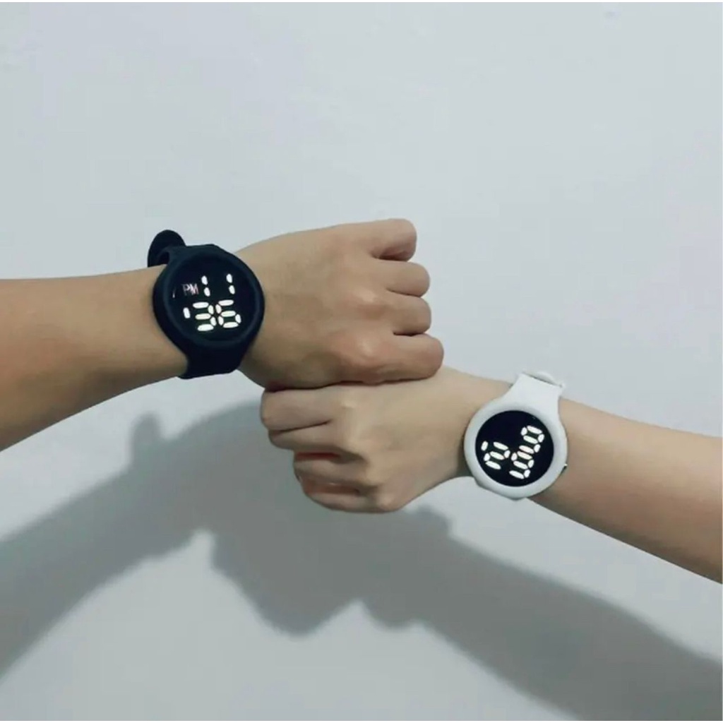 PROMO JAM TANGAN PRIA/WANITA COUPLE PASANGAN COWOK CEWEK BUY 1 GET 1 LED DIGITAL LDM-12