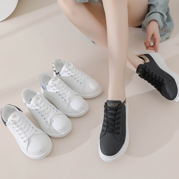 [Original Ber-Hologram] SNEAKYSHOES BAEKHYUN SNEAKERS WANITA FASHION  TREND KOREA IMPORT PREMIUM - J10