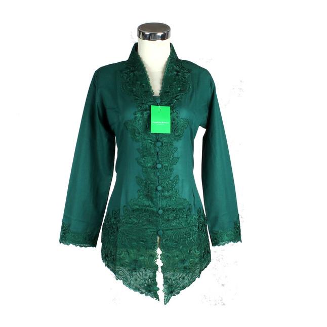 Kebaya Bordir Hijau Botol 668 - S