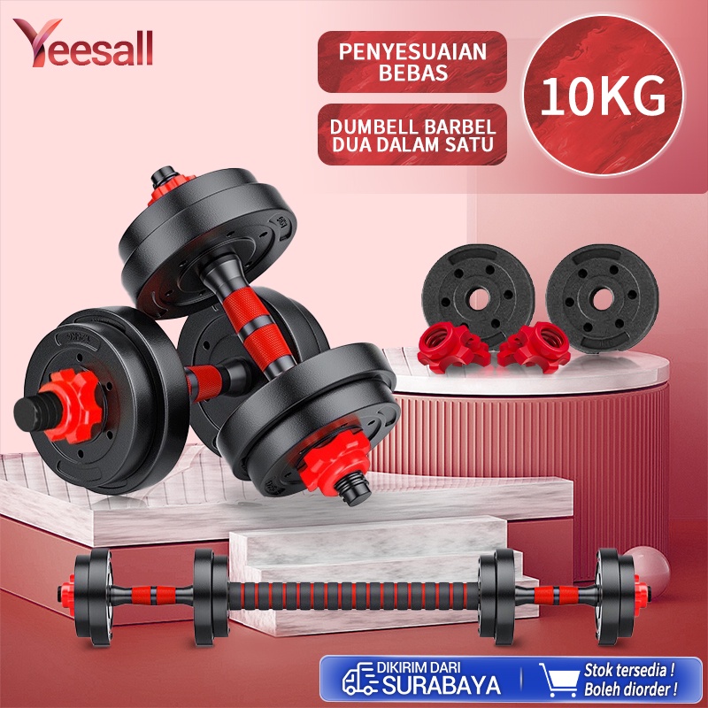 Dumbell set 10KG barbel 2 IN 1 adjustable dumbell