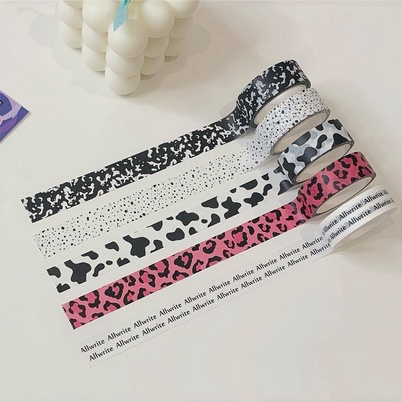 

HI459 Washi Tape Corak Hitam Putih Murah Bujo Tape