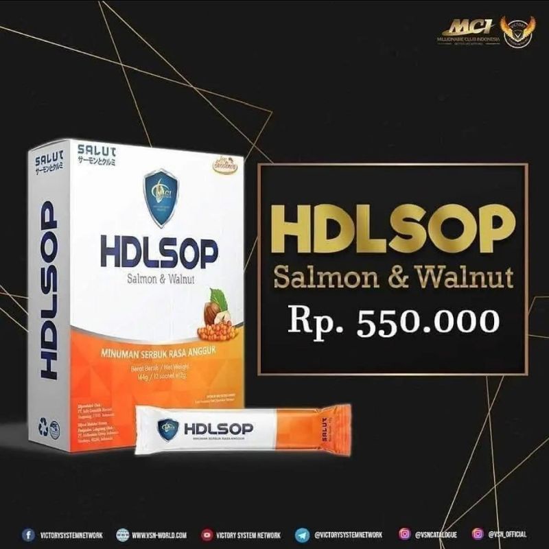 

HDLSOP MCI SALMON DAN WALNUT - MINUMAN KESEHATAN KULIT DAN TUBUH