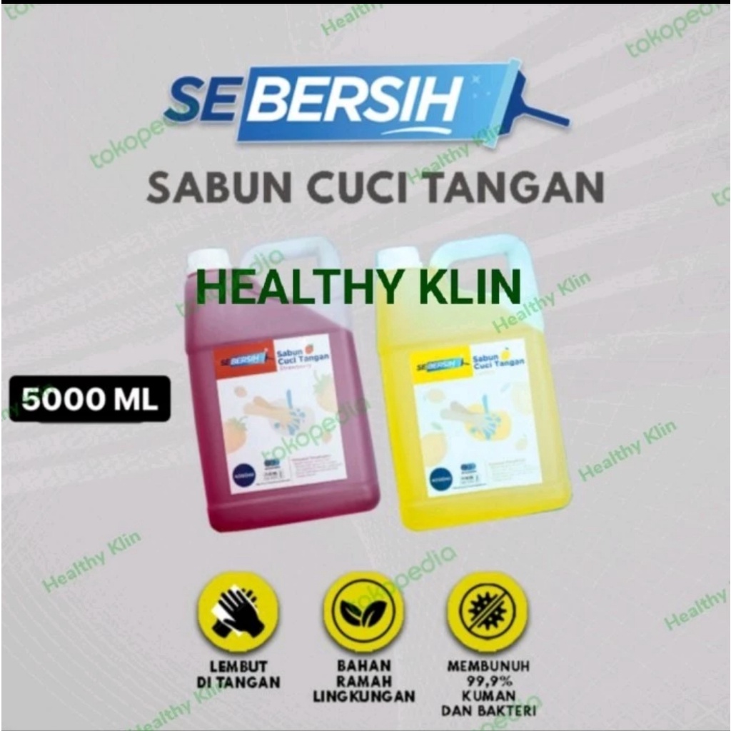 Handsoap Sabun Cuci Tangan Cair Sebersih 5 Liter