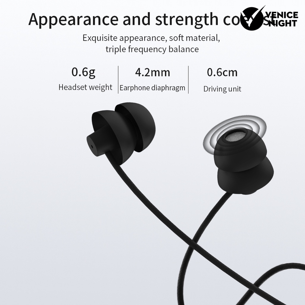 (VNEP) (Berkabel) Universal in-Ear Earphone Headset dengan Mikrofon Subwoofer 3.5mm Jack