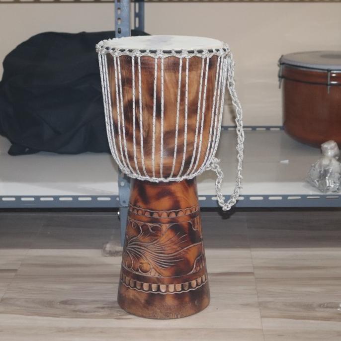 Gendang Jimbe Djimbe Bass Kulit Ukir T 60 cm