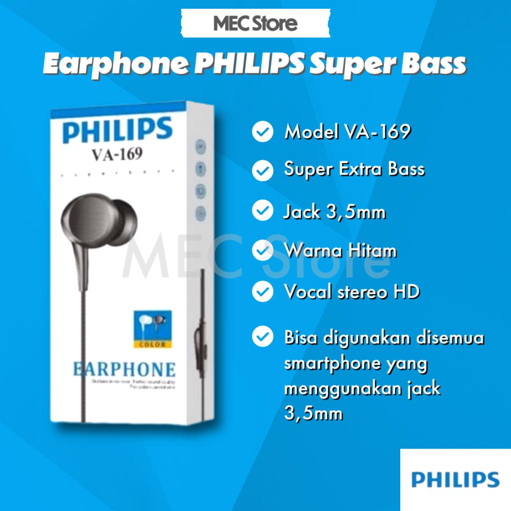 Headset Easrphone Super Extra Bass PHILIPS VA-169JACK 3,5mm