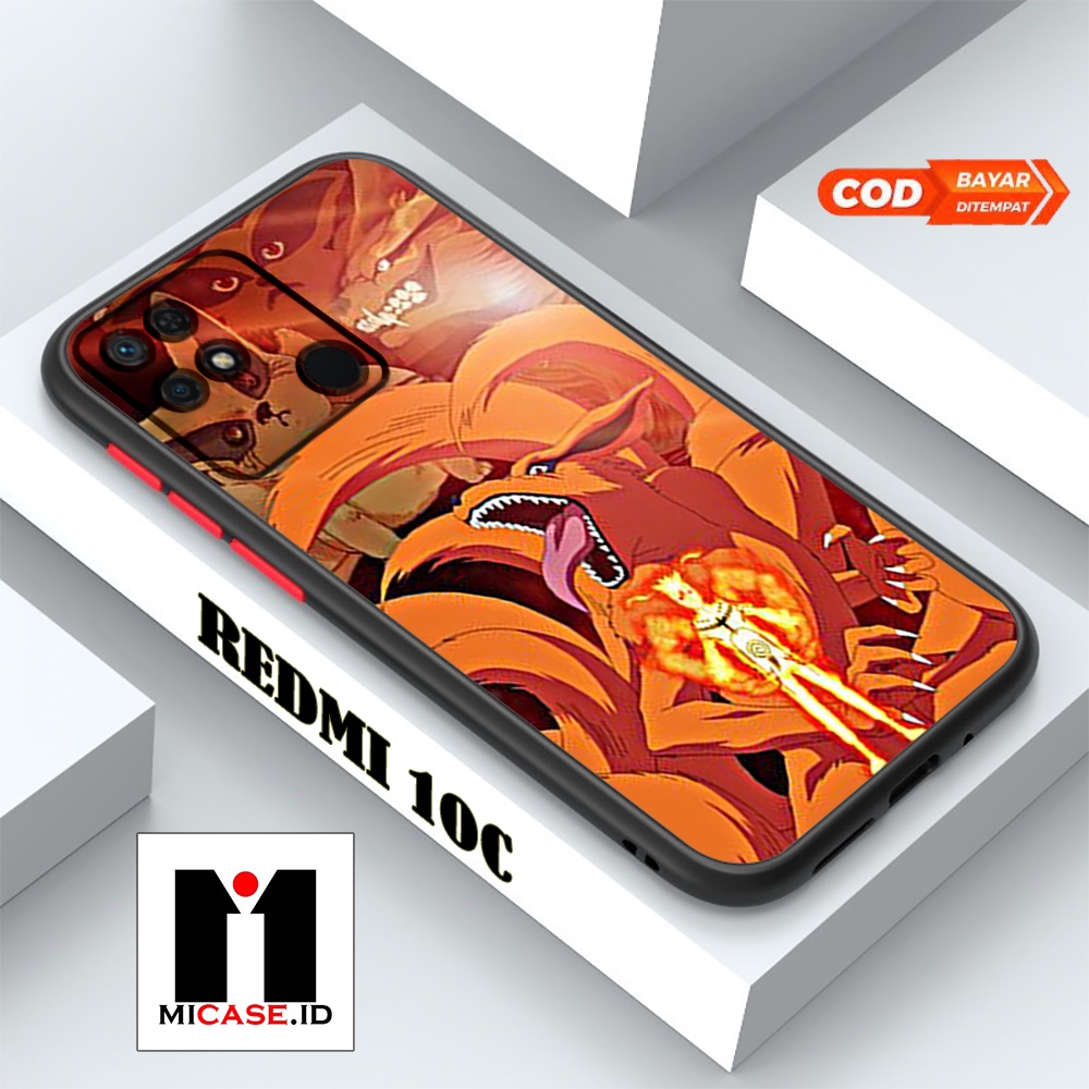 Case REDMI 10C - Casing REDMI 10C Fashion Case Terbaru 2022 MI.CASE [ NARUTO ] Soft Case Glass REDMI