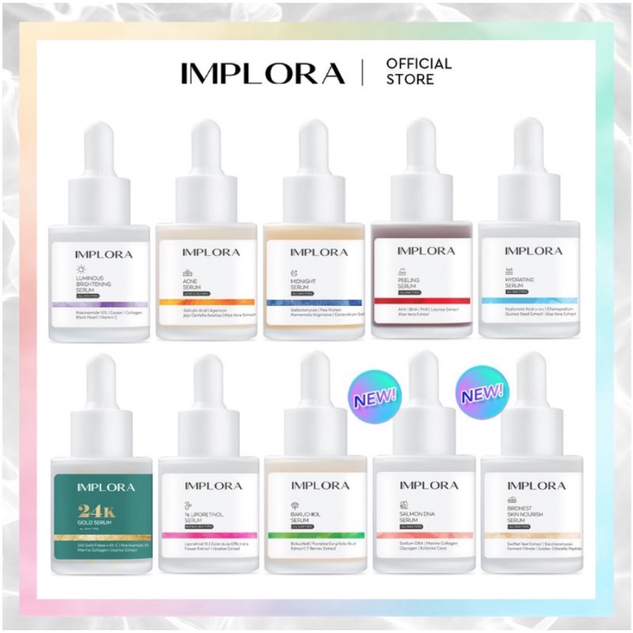 -Miss.Arum- IMPLORA FACE SERUM / SERUM IMPLORA | LUMINOUS BRIGHT | ACNE SERUM | MIDNIGHT SERUM | PEE
